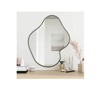 Mural Miroir de Maquillage Coiffeuse Cosmétique Décoration de Chambre à Coucher Salle de Bain Salon Intérieur Noir 348274
