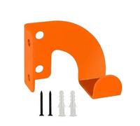 mural pour tronçonneuse en acier - Cintre antirouille orange, crochet de rangement de garage robuste, peu encombrant | Organisateur d'outils d'atelier pour pelles, balais, câbles,