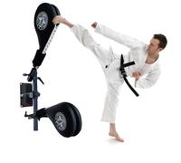 Mural Raquette Taekwondo, Martial Arts Kicking Training Strike Target Pad, 3 Porte-cibles Karaté Tapis d'entraînement, Ressort élastique PU Material, pour Les Arts Martiaux (Color : Double Target)