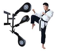 Mural Raquette Taekwondo, Martial Arts Kicking Training Strike Target Pad, Support à ressort à 3 combinaisons, pour l'entraînement de boxe et de taekwondo(3 targets)