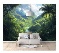 Mural Self-adhesive Wallpaper 3D Green valley scenery 100x70cm Photo Modern Living Room Wall Background Tv Sofa Study Home Decoration