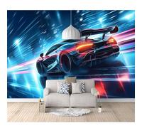 Mural Self-adhesive Wallpaper 3D Sports cars, automobiles, futuristic technology 100x70cm Photo Modern Living Room Wall Background Tv Sofa Study Home Decoration