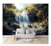 Mural Self-adhesive Wallpaper Photo Home Custom 3D Waterfalls, forests, natural landscapes 100x70cm Living Room Tv Background Wall Waterproof Painting Posters