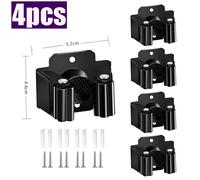 Mural Vadrouille Clips Support Vadrouille Organisateur Support Brosse Balai Cintre Support Étanche Salle De Bain Organisateur Étagère Accessoire - Type 4pcs