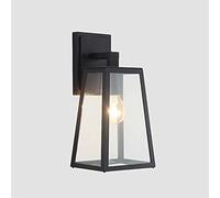Murale européenne American Retro Glass Porch Lanterne étanche à l'extérieur Garden Appince Lumière avec Graine Transparente Verre Classic Ferme Patio Terrace Fence Externe Araproping Light Wall