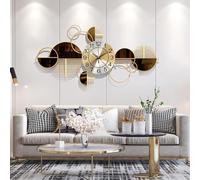 Murale Geante, Pendules Murales Art Métal Mur Moderne Numerique Horloge Pour Le Salon Creative Horloge Murale Silencieuse Decoration D'interieur, Pour Salon Café Chambre Bureau Resta(Color:Horizontal)