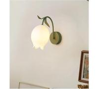 Murale Style crème française Lily Romantique de la vallée Flower Girl's Bedroom Bedside American Retro Atmosphère Lampe Moderne (Vert)