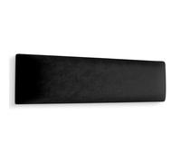 Muralo Coussin mural en velours - Pour chambre à coucher, salon, lit - Coussin mural - Tête de lit - Moderne de luxe - Panneau rembourré de luxe - Noir - 90 cm x 30 cm
