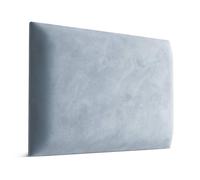 Muralo - Coussin mural en velours pour chambre à coucher, salon, lit, tête de lit, coussin mural, pour tête de lit, moderne, luxueux et rembourré, velours magique (bleu, 60 cm x 40 cm)