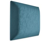 Muralo Coussin mural en velours - Pour chambre à coucher, salon, lit - Tête de lit - Moderne de luxe - Couleur mer - 40 cm x 40 cm