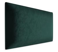Muralo Coussin mural en velours - Pour chambre à coucher, salon, lit, tête de lit - Moderne et luxueux - Vert bouteille, 60 cm x 30 cm