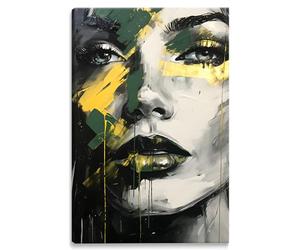 Muralo Tableau Décoration Murale Abstrait Motifs - 70x100 cm | Toile tendue sur châssis en bois, pose facile, motif haute définition - style moderne pour salon ou bureau