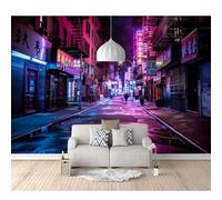 Murals Photo Self-adhesive Wallpaper Night view of modern city buildings 100x70cm 3D Bedroom Wall Sticker Poster Picture Gift Decoration For Living Room Office