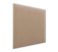 murando - Coussin Mural comme tête de lit pour lit Carré Velours Premium 50x50 cm - Panneau Mural rembourré, décoration Murale pour Chambre à Coucher Salon Chambre d’Enfant - Beige