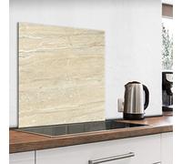 murando - Crédence Verre Cuisine 60x60 cm - Plaque Anti-Projection - Couvercle Anti-éclaboussures crédence - Revêtement Carreaux - Plaque en Verre trempé - Aspect Pierre marbrée f-B-0305-aq-a