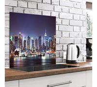 murando - Crédence Verre Cuisine 60x60 cm - Plaque Anti-Projection - Couvercle Anti-éclaboussures crédence - Revêtement Carreaux - Plaque en Verre trempé - Manhattan, New York d-B-0326-aq-a