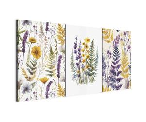 murando - Ensemble de 3 Tableaux d'Art Décoratif Harmonie de Nature 180x90 | 3 Pièces de 60x90 cm Chacune, Tableau Triptyque Décoration Murale Chambre, Impression sur Toile, Clous Inclus