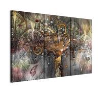 murando - Grand Tableau Mural Décoration Moderne Salon, Klimt, 120x80 cm | Clous Inclus, Impression sur Toile, Tableaux, Posters et Arts Décoratifs, Arbre Abstraction Nature Colorée, Fabrication EU