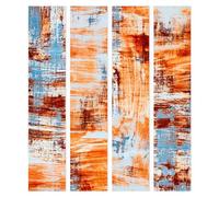 murando Papier Peint Adhésif PURO 10 m sans repetition Mural Décoration Feuille Autocollante Stickers XXL Poster Tableaux Muraux Tapisserie Photo Trompe l'oeil orange bleu beton f-C-0238-j-a