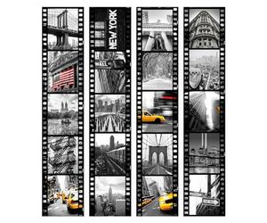 murando Papier Peint Adhésif PURO 10 m sans repetition Mural Décoration Feuille Autocollante Stickers XXL Poster Tableaux Muraux Tapisserie Photo Trompe l'oeil City Ville New York Film d-C-0001-j-b