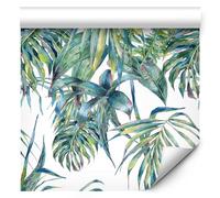 murando Papier peint intissé Tropical feuilles motif de plante Monstera10 m Décoration Murale XXL Poster Tableaux Muraux Tapisserie Photo Panneau décoratif Photo sur le mur Trompe l'oeil b-A-0369-j-a