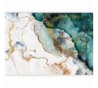 murando - Papier Peint Panoramique Adhésif 294x210 cm - Tapisserie Murale Autocollante Décoration Moderne Chambre Salon - Gris vert turquoise jaune - f-A-10028-a-a