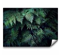 murando - Papier Peint Panoramique Adhésif Nature 392x280 cm - Tapisserie Murale Autocollante Décoration Moderne Chambre Salon - Gris vert - Feuilles nature plante b-C-0564-a-a