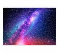 murando - Papier peint panoramique artistique 350x256 cm - Revêtement mural décoration pour chambre salon - Design unique et moderne - Violet rose bleu - Paysage d'étoiles du cosmos f-C-0487-a-a