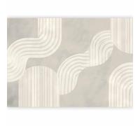 murando - Papier peint panoramique autocollant 343x256 cm - Revêtement mural adhésif - Décoratif Moderne - Thème De Nuances De Grande Abstraction Avec Un Motif Gris Bohème Chaud a-H-10058-a-a