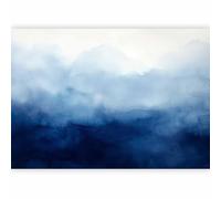 murando - Papier peint panoramique autocollant 441x315 cm - Revêtement mural adhésif - Décoratif Moderne - Nuances De Motif De Composition Dégradé Océan Aquarelle Bleu Abstrait a-H-10052-a-a