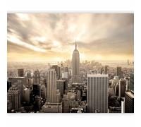 murando - Papier peint panoramique moderne 350x270 cm - Revêtement mural décoration pour chambre salon - Design moderne - Blanc marron - Ville l'architecture urbain new york etats-unis 100404-2