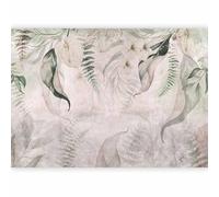 murando - Papier peint panoramique nature 400x280 cm - Revêtement mural décoration salon - Design moderne - Gris beige - Racontez votre histoire d'été feuilles les plantes nature b-C-0851-a-a