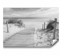 murando - Papier peint panoramique paysage 350x256 cm - Revêtement mural décoration pour chambre salon cuisine - Design unique et moderne - Gris - Mer paysage plage eau c-B-0005-a-d