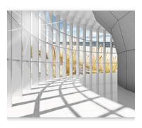 murando - Papier peint panoramique paysage 350x256 cm - Revêtement mural décoration salon - Design moderne - Architecture illusion couloir mer ciel moderne paysage plage espace c-C-0020-a-a