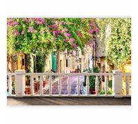 murando - Papier peint panoramique ville 400x280 cm - Revêtement mural décoration salon - Design moderne - Rue arbres photographie fleurs colorées nature plantes italie d-C-0233-a-a