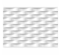murando - Papier peint PREMIUM 250x175 cm - Revêtement mural chambre salon - Décoration murale design moderne - Abstraction illusion géométrique blanche fond d'espace moderne f-B-0060-a-a