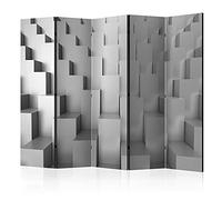 murando - Paravent intérieur Acoustique 225x172 cm - Séparateur de pièce avec Isolation phonique, Panneau insonorisant pour Bureau -Abstraction Architecture Figures géométriques a-B-0029-z-c
