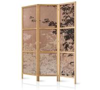 murando - Paravent Intérieur Japonais 135x172 cm - Séparateur de Pièce en Bois Naturel et Toile Imprimée - Cloison de Séparation pour Chambre - Paravent Oriental Portable et Pliable c-C-10081-bh-b