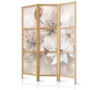 murando - Paravent Japonais Décoratif Intérieur, Paravent, 135x172 cm | 3 Panneaux, Toile Imprimée, Séparation de Pièce, Impression sur une Seule Face, Pliable, Cadre en Bois, Moderne pour Chambre
