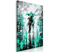 murando - Peinture acrylique 80x120 cm - Effet texturé ou coup de pinceau - Décoration avec finition faite à la main - Salon chambre - Finition artisanale - Paris Parapluie h-C-0117-b-c