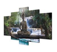 murando - Peinture acrylique Paysage 150x75 cm - Effet texturé ou coup de pinceau - Décoration avec finition faite à la main - Salon chambre - Finition artisanale - Arbre Artistique c-A-0021-b-n