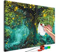 murando - Peinture par Numéros Adulte DIY 50x40 cm - Avec Cadre, Peintures Acryliques et Pinceaux - Tableau à Faire Soi-Même Loisir Créatif - tropical Arbre Jungle Nature n-A-1717-d-a