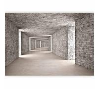 murando PREMIUM Papier peint 3D Tunnel 450x315 cm Décoration Murale XXL Poster Tableaux Muraux Tapisserie Photo Trompe l'oeil Wall Brique Textur d-B-0332-a-a