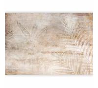 murando PREMIUM Papier peint Palmier Feuilles 350x256 cm Décoration Murale XXL Poster Tableaux Muraux Tapisserie Photo Palmier Motif végétal Nature Aspect Béton beige b-A-10289-a-a
