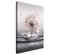 murando - Tableau Acoustique Nature 40x60 cm 1 Partie - Décoration Murale Anti-Bruit Isolation Phonique Chambre Impression sur Toile - Pissenlit avec Effet d'Eau et Éclats de Lumière b-C-0732-b-a