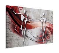murando - Tableau décoratif abstrait 120x80 cm - Impression sur toile colorée - Décoration murale pour salon et chambre - Cristaux béton amour danse abstraction gens silhouettes a-C-0181-b-a