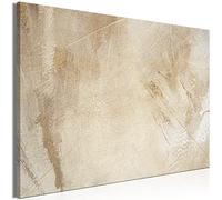 murando - Tableau décoratif artistique 120x80 cm - Impression sur toile colorée - Décoration murale pour salon et chambre - Cadre en Bois - Marron jaune gris - Texture de fond f-C-0485-b-a
