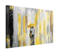 murando - Tableau décoratif figuratif 120x80 cm - Impression sur toile colorée - Décoration murale - Abstraction pluie fulloflove amour couple romantique tendances h-C-0116-b-b