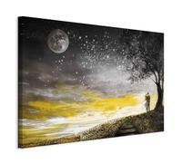murando - Tableau décoratif figuratif 120x80 cm - Impression sur toile colorée - Décoration murale pour salon et chambre - Arbres fulloflove paysage amour couple romantique tendances h-C-0212-b-a