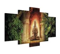 murando - Tableau décoratif oriental 225x112,5 cm - Impression sur toile colorée - Décoration murale pour salon et chambre - Architecture bouddha bouddhisme orienter zen p-A-0044-b-m